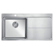 UKINOX Micro Inset Slim Top Kitchen Sink (1000/510mm, S Steel, LH).