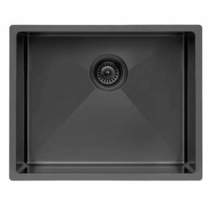UKINOX ColorX Flush Mount Kitchen Sink (550/450mm, Black).