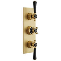 Vado Axbridge Thermostatic Shower Valve With 3 Outlets (Brushed Brass).