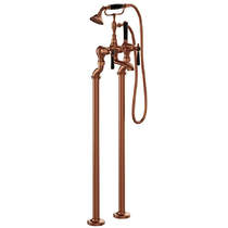 Vado Axbridge Freestanding Bath Shower Mixer Tap With Lever Handles (Brushed Bronze).