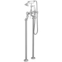 Vado Axbridge Freestanding Bath Shower Mixer Tap With Lever Handles (Chrome).