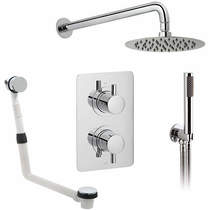 Vado Shower Packs Thermostatic Shower Set With 3 Outlets (Chrome).