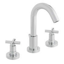 Vado Elements 3 Hole Basin Mixer Tap With Pop Up Waste (Chrome).