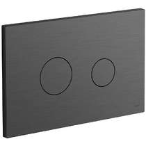 Vado Flush Plates Flush Plate With Round Buttons (Brushed Gunmetal).