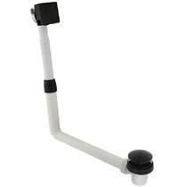 Vado Omika Noir Bath Filler Waste (Polished Black).
