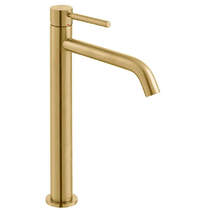 Vado Origins Slimline Tall Basin Mixer Tap (Brushed Gold).
