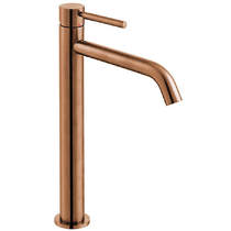 Vado Origins Slimline Tall Basin Mixer Tap (Brushed Bronze).