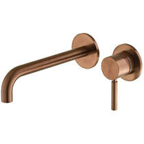 Vado Origins Wall-Mounted Basin Mixer Tap (Brushed Bronze).