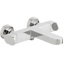 Vado Life Wall Mounted Thermostatic Bath Shower Mixer Tap (Chrome).