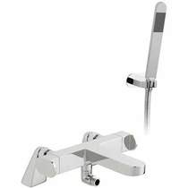 Vado Life Thermostatic Bath Shower Mixer Tap With Kit (Chrome).