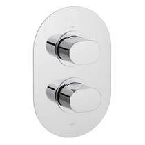 Vado Life Thermostatic Shower Valve With 2 Outlets (3/4", Chrome).