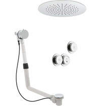 Vado Sensori SmartDial Thermostatic, Round Head, Bath Filler & Remote.