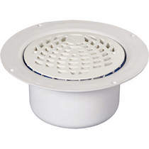 VDB Vinyl Drains Shower Drain With 50mm Vertical Outlet (220mm, PEH).