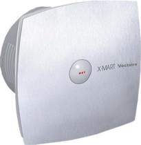 Vectaire x-mart auto extractor fan, humidistat, timer. 100mm (steel finish).