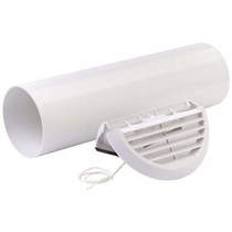 Xpelair Simply Silent Easy Fit Extractor Fan Wall Kit With White Grill (100mm).