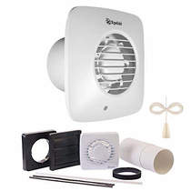 Xpelair Simply Silent Extractor Fan With Pullcord & Kit (100mm).
