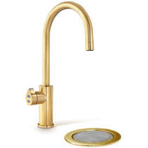 Zip Arc Design Boiling & Chilled Water Tap With Font (Brushed Gold).